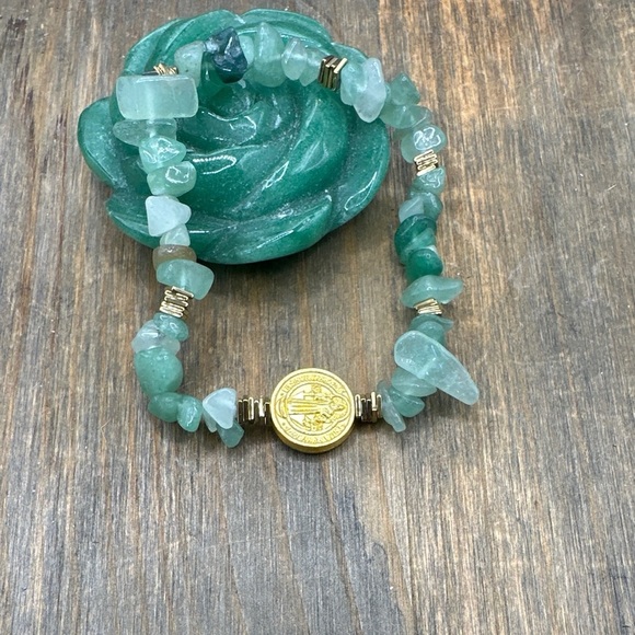 Alquimia Green and Gold Bracelet - Picture 1 of 3